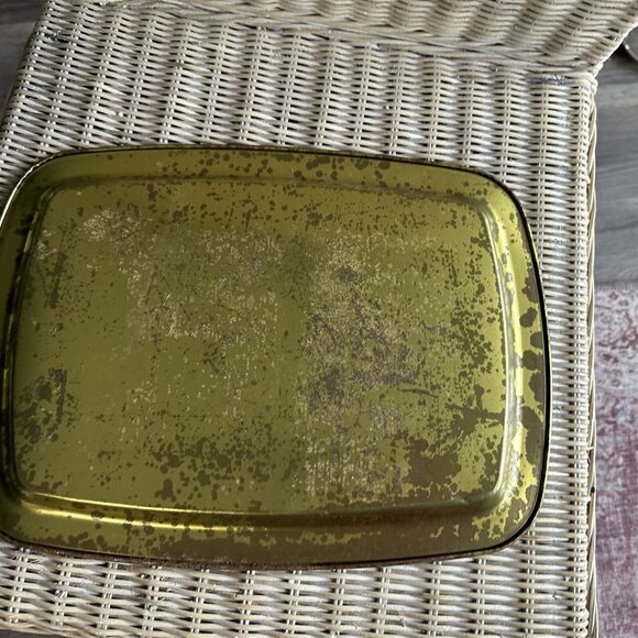 VINTAGE CURRIER & IVES HARVEST TIME METAL SERVING TRAY - Picture 8 of 8